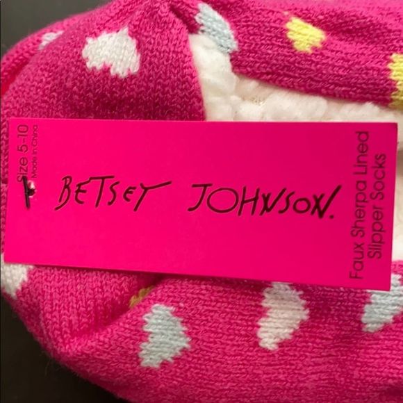 Betsey Johnson Faux Sherpa Lined Slippers - Picture 3 of 3